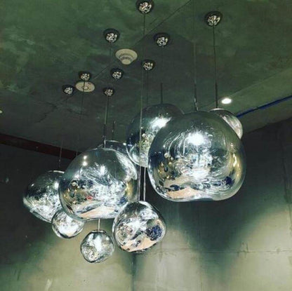 Modern Novelty Art Deco Glass Pendant Light LED E27 With 3 Colors For Living Room Bedroom Restaurant Kitchen Cafe Hotel Office