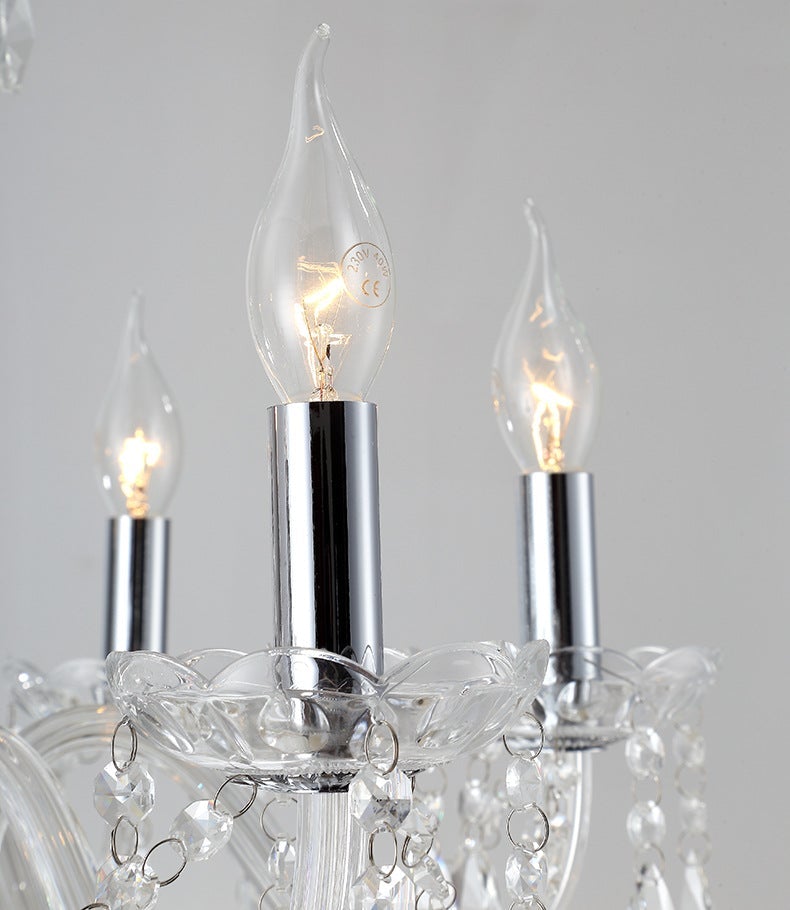Bedroom Living Room Lamp Hotel European-style Crystal Lamp Restaurant Chandelier Creative Lamps