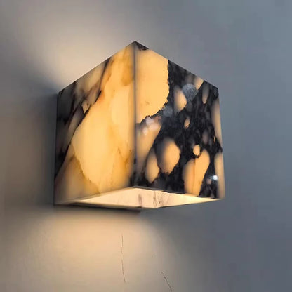Nordic Italian Marble Lamp Indoor Background Wall Light Purple Pure Natural Stone Entrance Lighting