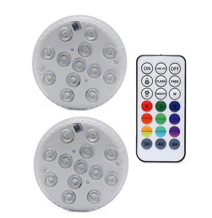 Upgrade Magnet RGB Submersible Light IP68 13LEDs Underwater Night Lamp Outdoor Vase Bowl Pond Swimming Pool Decor Lamp