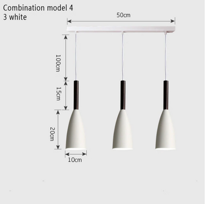 Nordic Minimalism Droplight E27 Aluminum Wood Pendant Lights, Home Restaurant Decor Lighting Lamp And Bar Showcase Spot Light