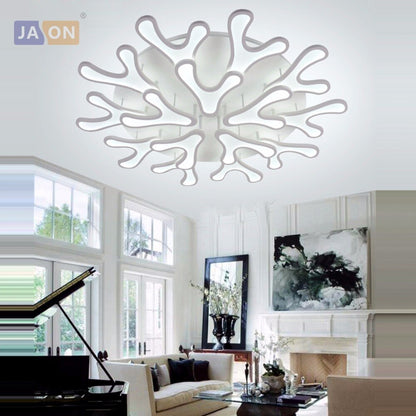 LED Modern Iron Acrylic Antlers Round LED Lamp.LED Light.Ceiling Lights.LED Ceiling Light.Ceiling Lamp For Foyer Bedroom