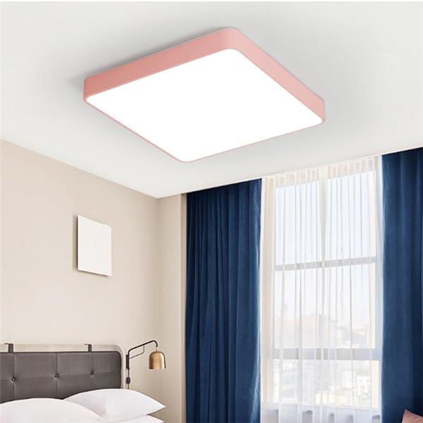 Modern Nordic LED Ceiling Lights Living Room Bedroom Round Corridor Kitchen Lamp Ultra-thin  Kids Room Macarons Remote Control
