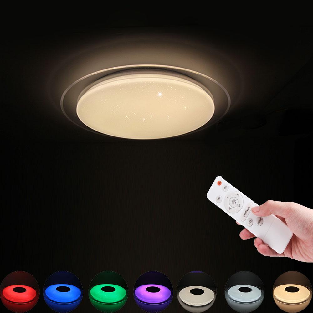 Led Ceiling Light RGB Dimmable 36W 40W Smart APP Control Bluetooth Music Modern Led Ceiling Lamp Living Room Bedroom