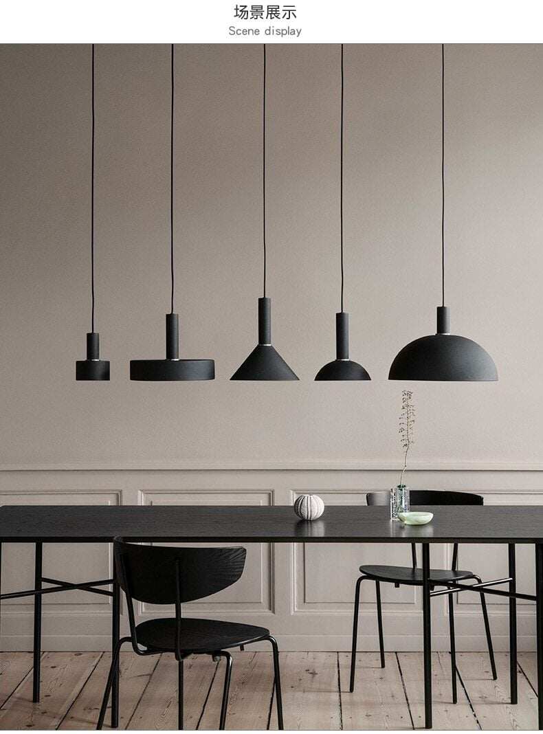 Nordic Simple Bar Hanging Lamp Colored Pendant Light Restaurant, Bedroom, Bedside Lights, Modern Art And Creative Lighting