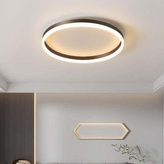 Modern Bedroom led Ceiling Lights Round Remote Control Dimmable led Living Room Ceiling Light White/Black Indoor Ceiling Lights