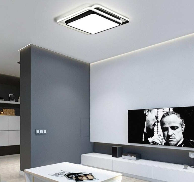 Modern Ceiling Lights Lamp Ceiling Black White Lampshade High Quality Ceiling Lamp For Living Room Bedroom Surface Mounted