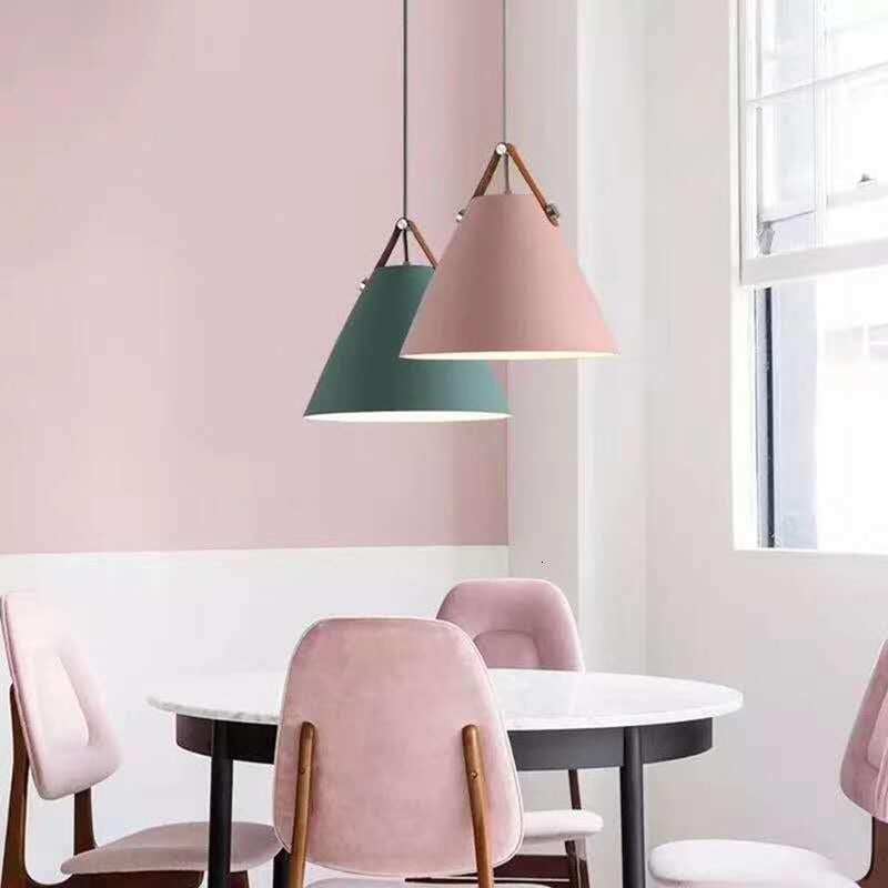 Nordic Simple Black White Pendant Light E27 LED Modern Hanging Lamp For Bedroom Living Room Hotel Restaurant Cafe Dining Room