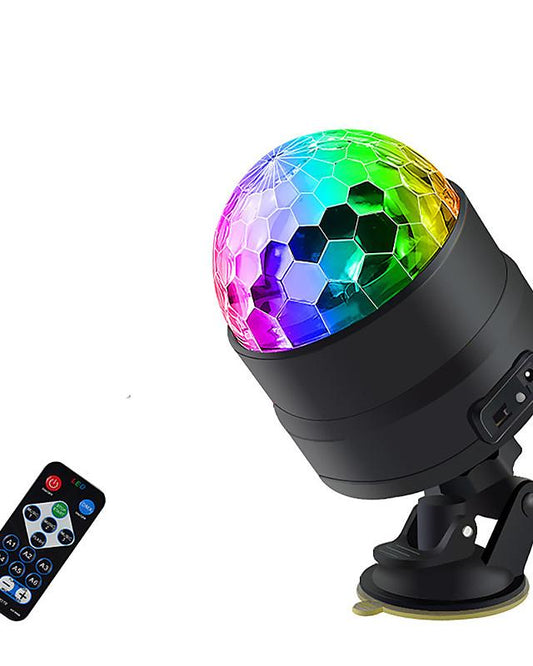 Sound Activated Rotating Disco Ball Party Lights Strobe Light USB LED Stage Lights For Christmas Home KTV Xmas Wedding Show