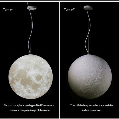 Bedroom Decoration Hanging Lamp Restaurant Lighting Luminaire Baby Pendant Light LED 3D Print Moon Pendant Lamp Living Room