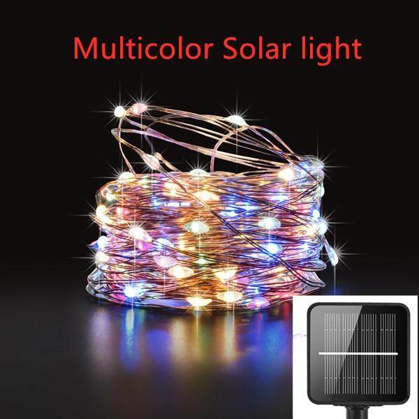 Dimmable 11m/21m/31m/51m  LED Outdoor Solar String Lights Fairy Holiday Christmas Party Garland Solar Garden Waterproof Lights