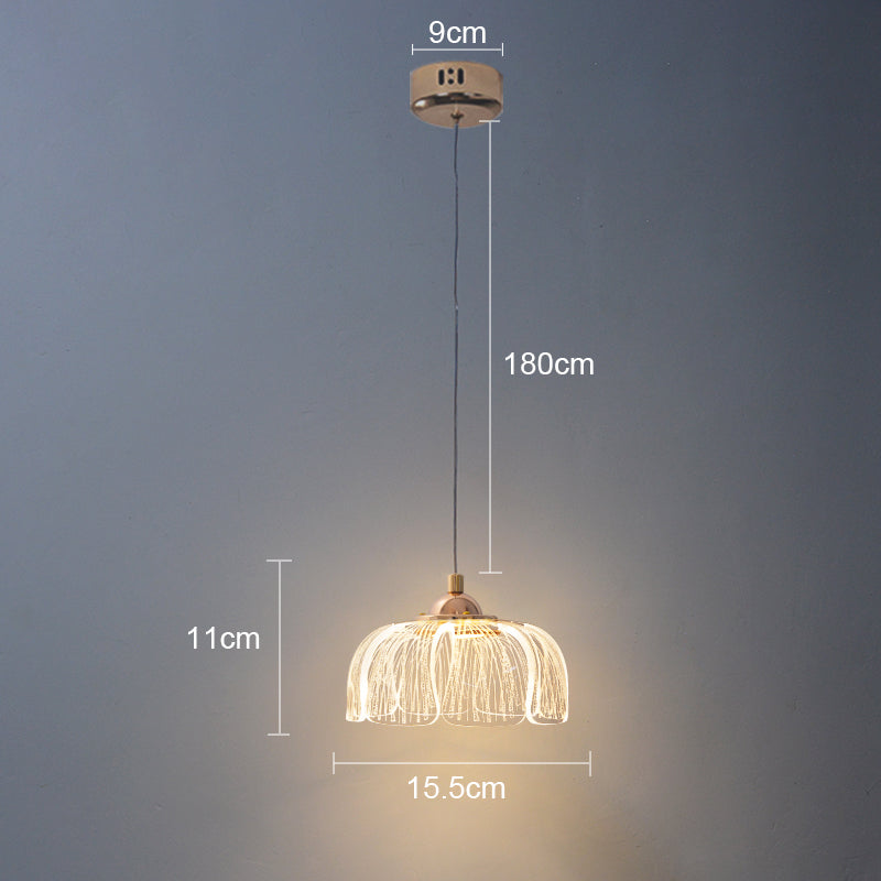 Nordic Lustre LED Pendant Lamp Modern Art Hanging Light Indoor Ceiling Lighting for Home Living Room Bedroom Bedside Decor