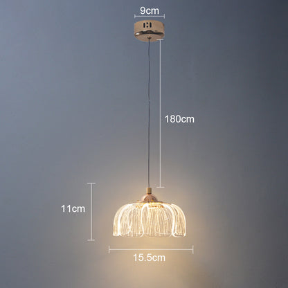 Nordic Lustre LED Pendant Lamp Modern Art Hanging Light Indoor Ceiling Lighting for Home Living Room Bedroom Bedside Decor