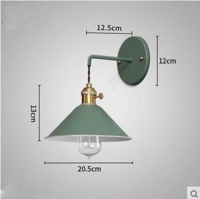 Copper Wall Lamp Nordic Lamp Macaron Wall Lamp Color Children's Room Bedside Lamp Creative Personality Wall Lamp