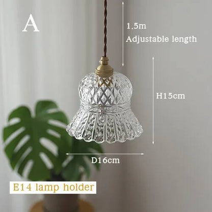 Modern Brass & Glass Pendant Light - Minimalist Ceiling Lamp for Hallway Corridor Hanging Home Lighting