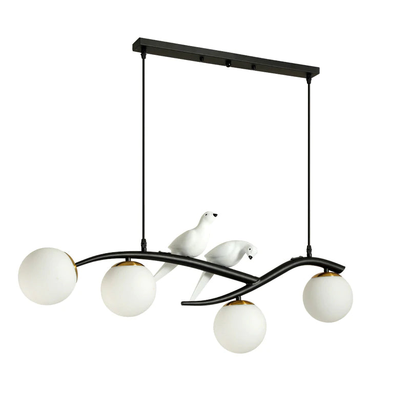 Simple Modern Living Room Bird Decorative Lamp Personalized Creative Hotel Bedroom Nordic LED Light Luxury Dining Room Chandelier