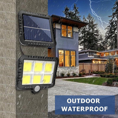 120LED COB Solar Light Outdoor Motion Sensor Wall Light Waterproof Garden Lamp Spotlights Emergency Pathway Street Security Lamp