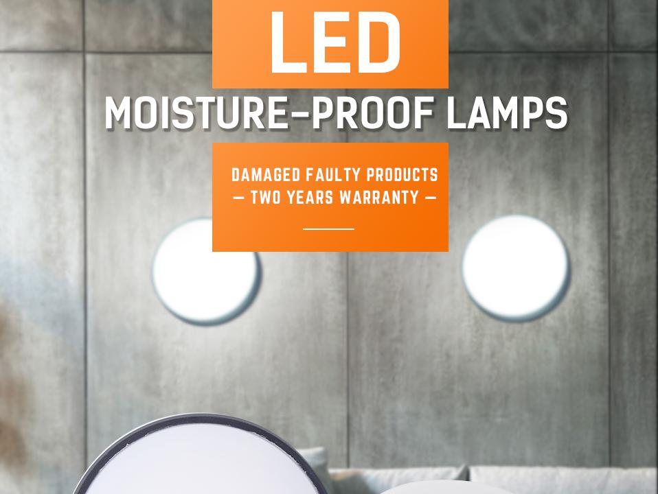 LED Ceiling Lamp Bathroom Ceiling Light  Surface Mounted Waterproof Light 16W/20W Indoor Outdoor Corridor Lights