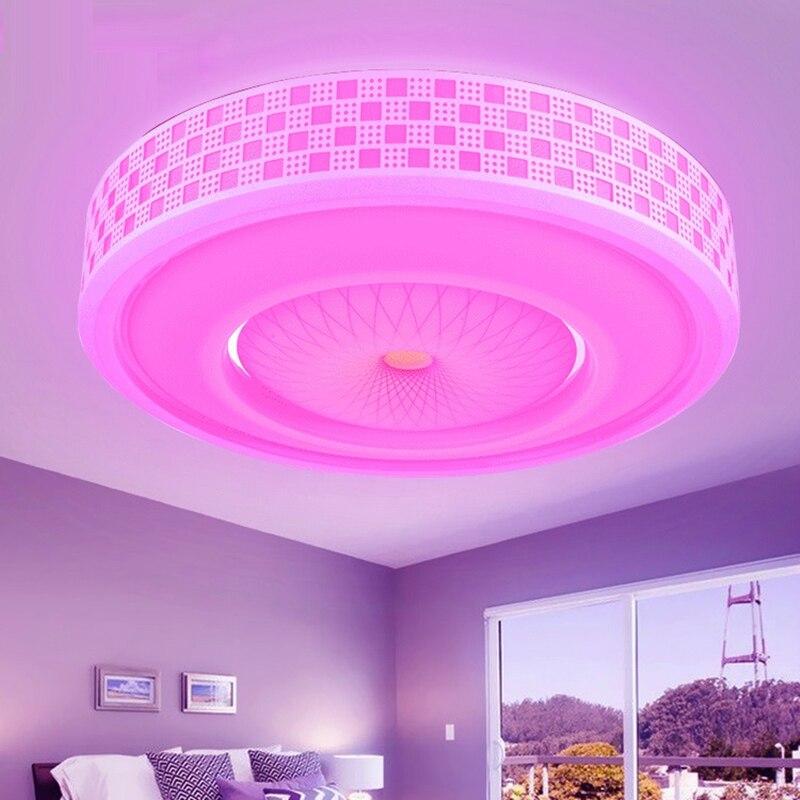 Modern LED Colorful 2.4G Remote Touch Control Ceiling Light 12W 24W 36W RGB+Warm White+Cold White Dimming Light For Livingroom