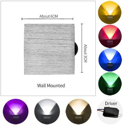 Led Wall Lamp Modern Sconce Stair Lighting Fixture Living Room Bedroom Bed Bedside Indoor Light Home Hallway Loft Irregular