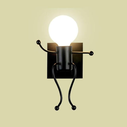 Wall lightchandelier wall lamp lights LED lamp Creative Mounted Iron Bedside Sconce Lamp for Kids Baby Room Living RoomDining ro