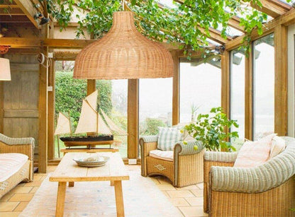 Modern Rattan Pendant Light Handmade Hang Lamp Teahouse Decoration Chinese Lamp Cover E27 Fixture Bar Indoor Lighting Led Lamp