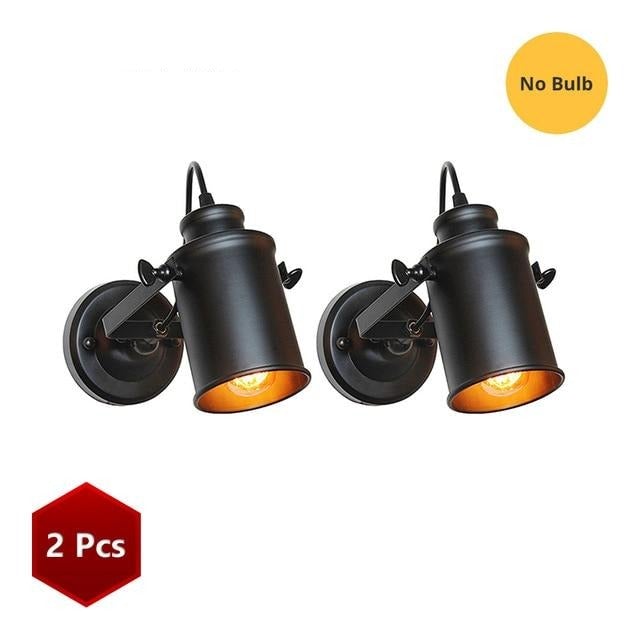 Vintage Wall Lamp Industrial light wall sconc,Plug with push button switch,Retro light wall,bedroom living room aisle lighting