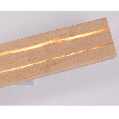 Wall Lamp Rotatable Rectangular Solid Wood Wall Lamp