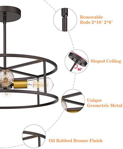 Vintage Industrial Wind Suction Top Lamp American Farmhouse Restaurant Bedroom Balcony Lamps