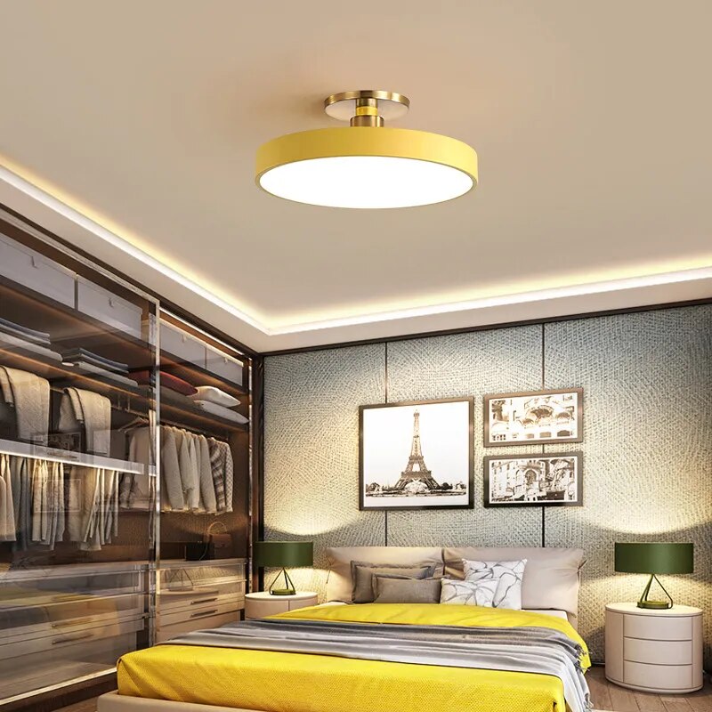Modern  Led Ceiling  Lamp For Bedroom Round Simple LED Ceiling Chandelier For Living Room Aisle Dining Room Led Ceiling Lights