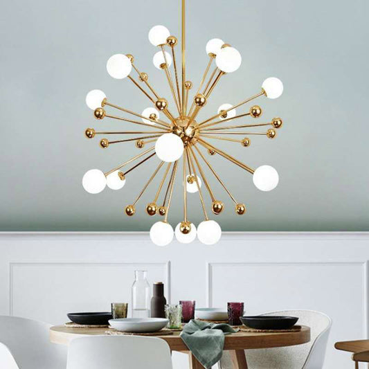 LED Glass Pendant Light for Dining Room Bedroom Living Room Modern Gold Hanging Lamp Indoor Lighting