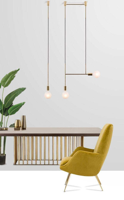 Modern Iron Pendant Light Northern Europe Creative Branches Hanging Lamp LOFT Luminarias Industrial Geometric Art Nordic Lamp
