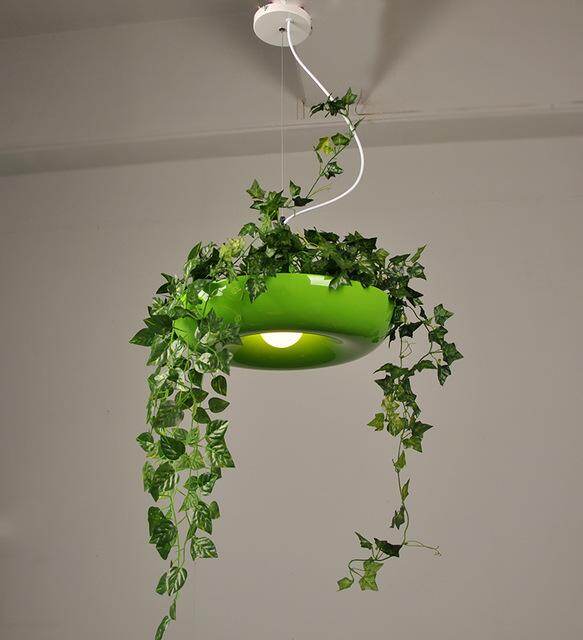 Nordic Plant Pendant Lights DIY Sky garden Led Lamp Flower Pot Hanging Lamp Dining Room Restaurant Lighting Fixtures Home Decor