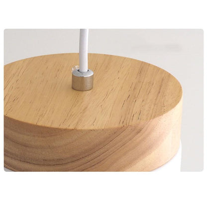 LED Wood Pendant Light Modern Nordic Pendant Lamp LED Pendant Lighting Bedroom Bedside Study Corridor Hotel Pendant Lamps