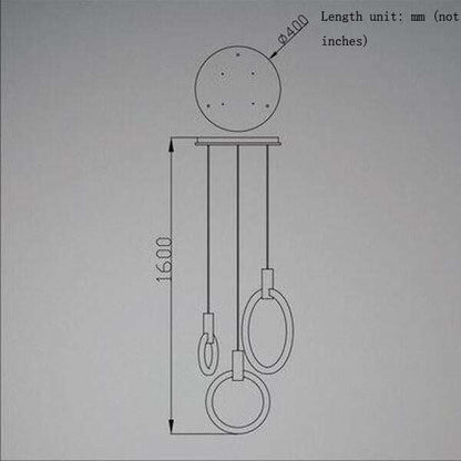 LED Nordic Wooden Iron Acryl Rings DIY LED Lamp LED Light.Pendant Lights.Pendant Lamp.Pendant light For Dinning Room Foyer