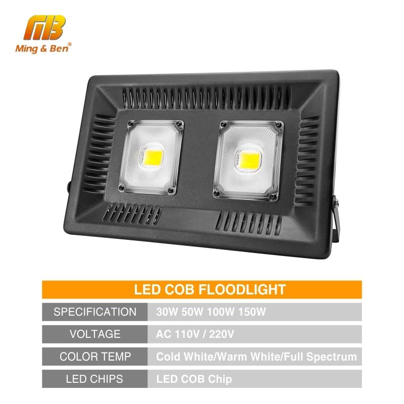 Led Floodlight AC Phyto Grow Lamp IP65 30W 50W 100W 150W Full Spectrum Outdoor Lighting Wall Lamp LED Flood Light