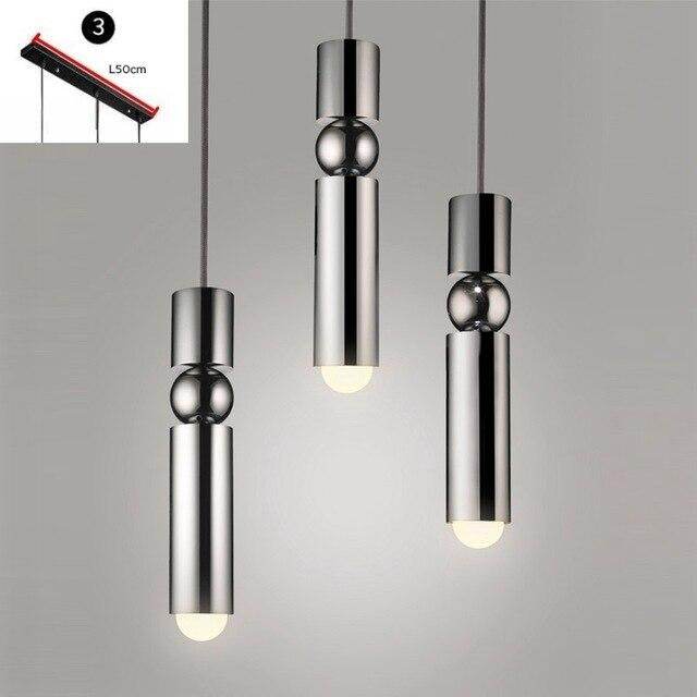 Nordic Pendant Lamp Modern Kitchen Lamp Dining Room Bar Counter Shop Pipe Pendant Down Tube LED Lights Office Livingroom