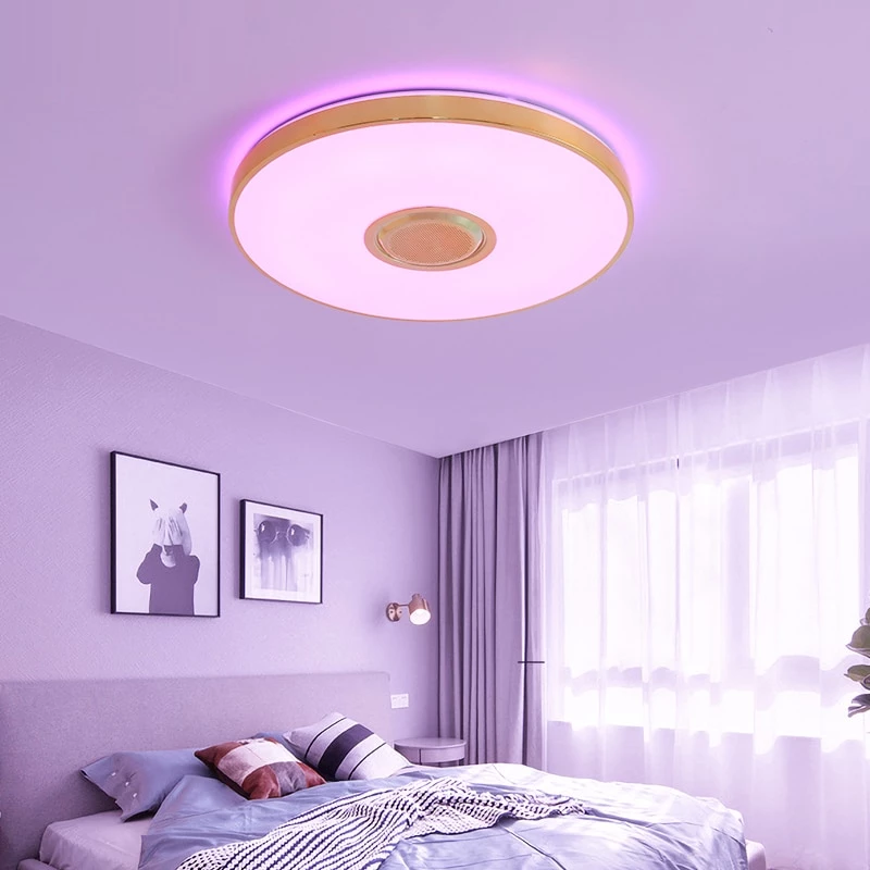 Music LED ceiling Lights RGB APP and Remote control ceiling lamp bedroom 25W 36W 52W living room light lampara de techo
