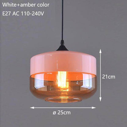 Nordic Modern Loft Hanging Glass Pendant Light For Kitchen Bar Living Room Bedroom