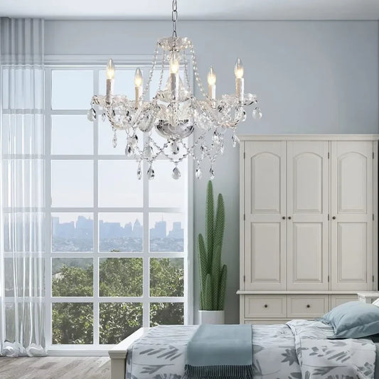 Europe Luxury Chandelier Lights Crystal Chandeliers Decor Loft Living Dining Room Pendant Indoor Lighting
