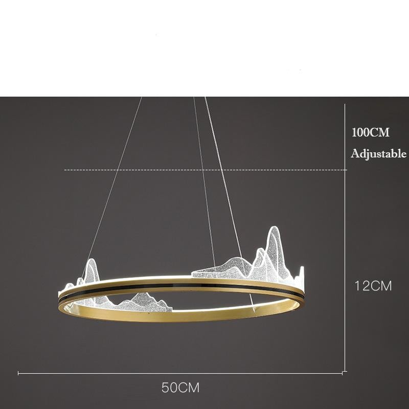 Nordic Personality Living Room Bedroom Chandelier Creative Hotel Lamps