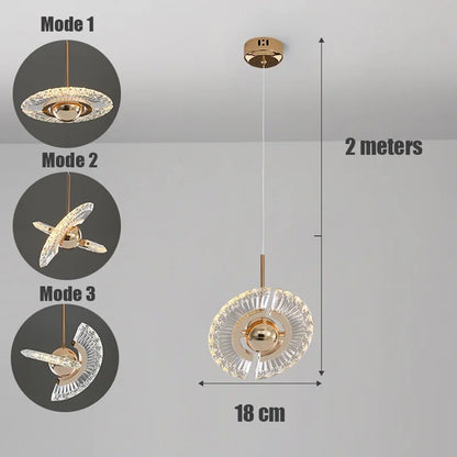 Nordic Pendant Lamp Hanging Lamps For Ceiling Rotatable Multi-Styling Led Light Indoor Lighting Home Bedroom Decor Pendant Light