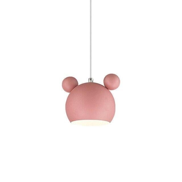 Pendant Lights Nordic Macaron Wrought Iron Personality Cute Lighting Cartoon Corridor Bedroom Children's Bedside Lights