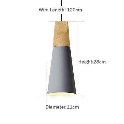 LED Pendant Lights Aluminum Wood Pendant Lamps E27 Modern Hang Lamp Kitchen Restaurant Bar bedroom living room light fixtures