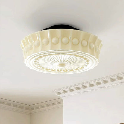 Cream ceiling lamp Hardware GlassCeiling Light tricolor light With hanging chain Pendant light  Bedroom Hallway Living Room