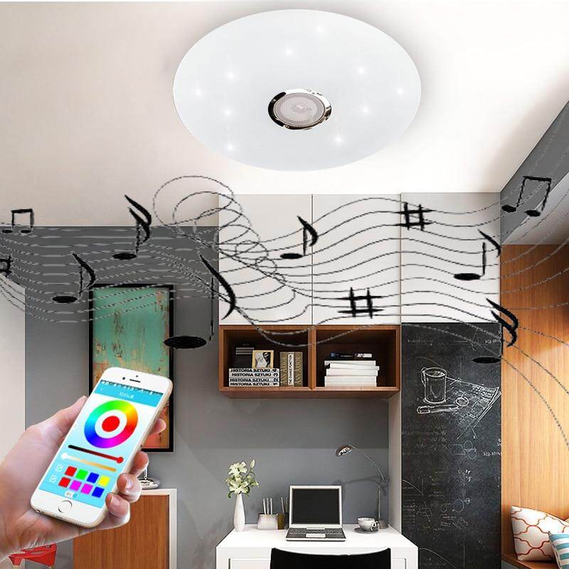LED ceiling Lights RGB Dimmable 36W APP Remote control Bluetooth Music light bedroom lamps Smart ceiling lamp