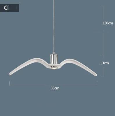 Nordic Chandelier Restaurant Three Creative Lights Modern Minimalist LED Bar Table Dining Room Personality Art Seagull Chandelier