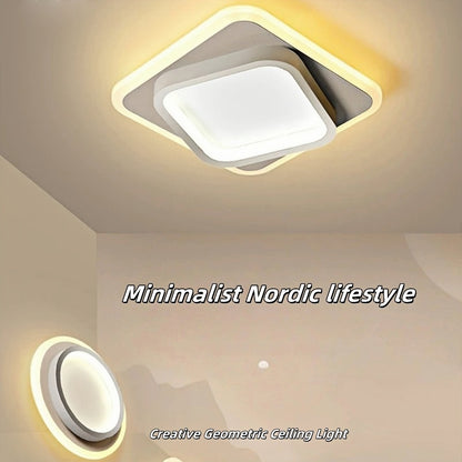 Nordic Creative LED Ceiling Light Modern Simple White Aisle Light Living Room Restaurant Bedroom Luxury Decor Lighting