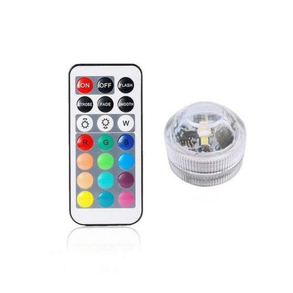 Remote Controlled RGB Submersible Light Battery Operated Underwater Night Lamp Vase Bowl Outdoor Garden Wedding Party Decoration