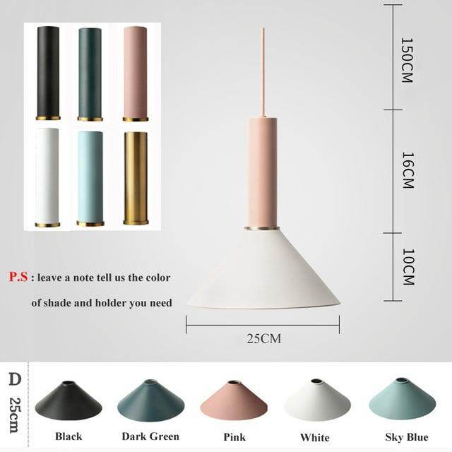 Modren Simple Pendant Lights DIY Nordic E27 Hanging Pendant Lamps Restaurant Bar Living Room Bedside Lighting Fixtures Luminaire